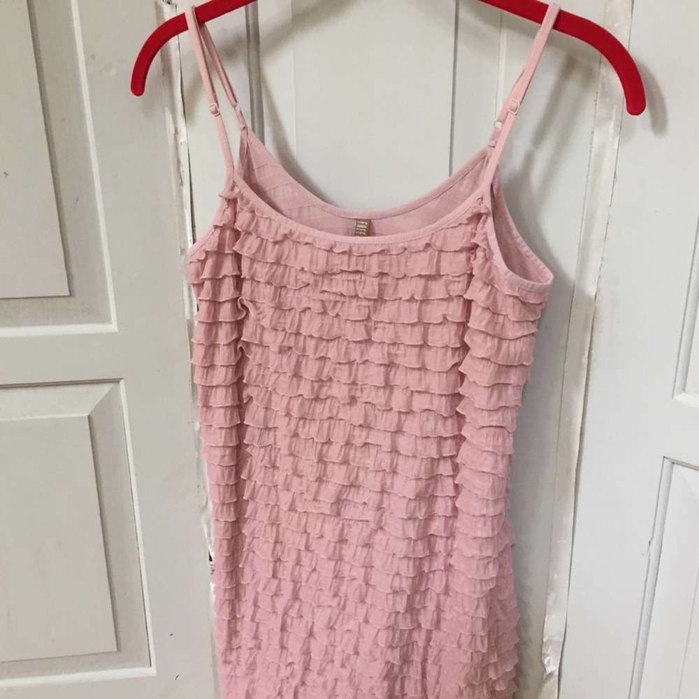 Free People Pink Ruffled Tank - Picture 9 of 14